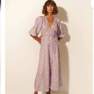 Kivari - “Elzette” linen maxi dress